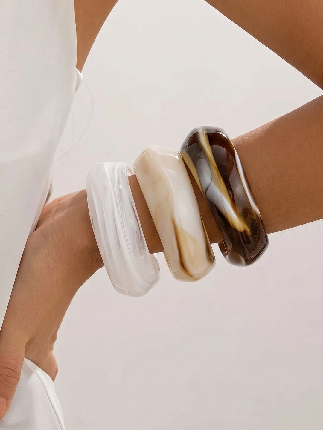 Moonstone Resin Cuff