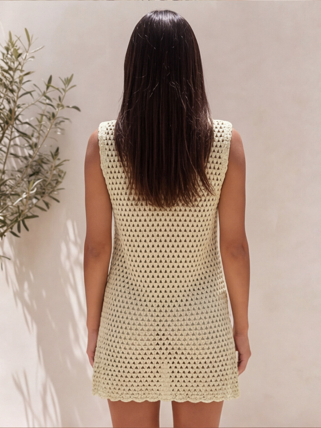 Luna Crochet Knit Mini Dress