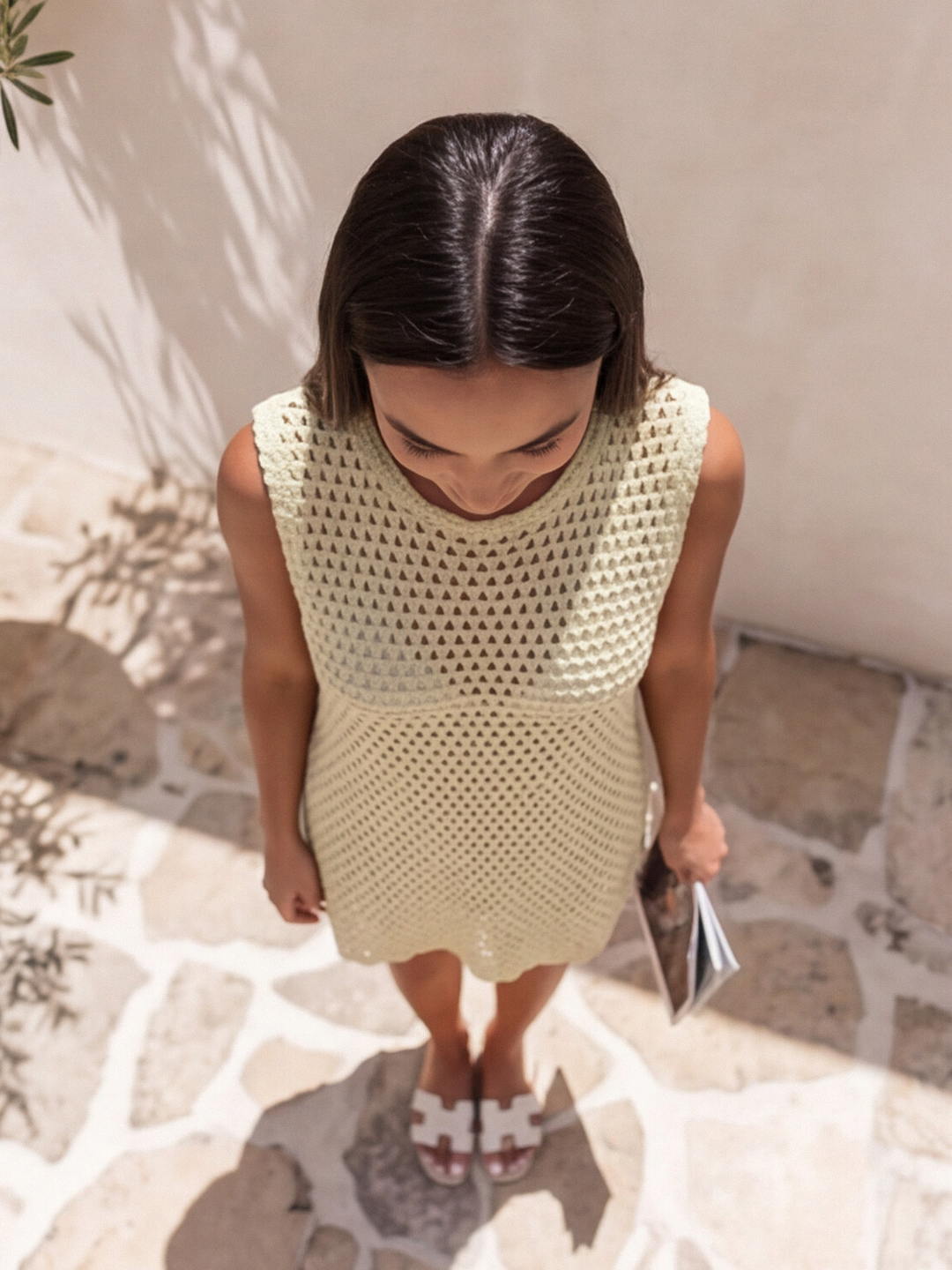 Luna Crochet Knit Mini Dress