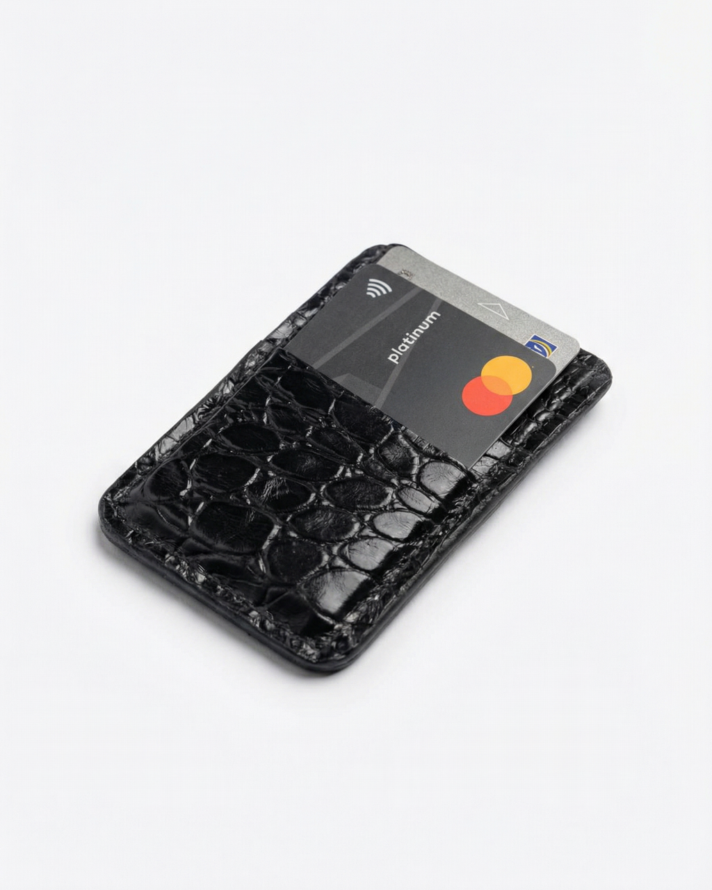 Croco Noir Core 01 Card Holder