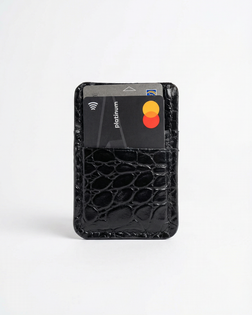 Croco Noir Core 01 Card Holder