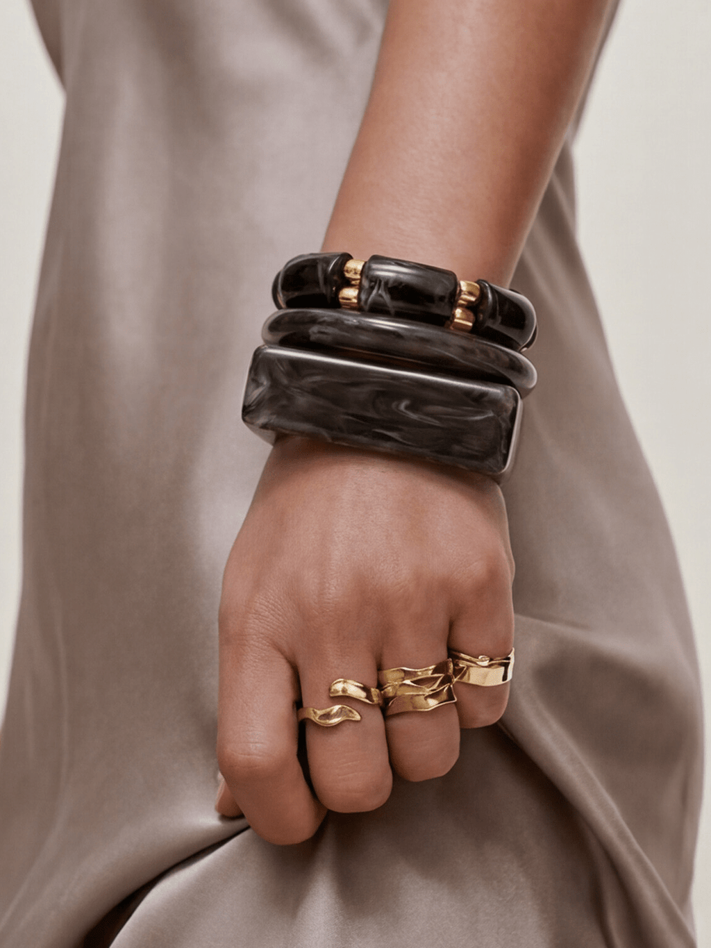 Noir Tide Bracelet Set - Orimal