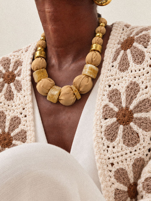 Aurora Amber Statement Necklace - Orimal