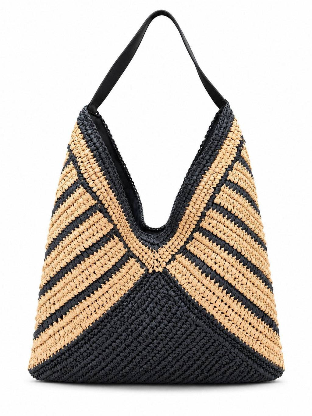 Noir Woven Hobo Tote - Orimal