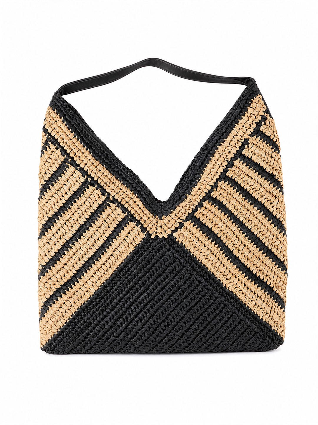 Noir Woven Hobo Tote - Orimal