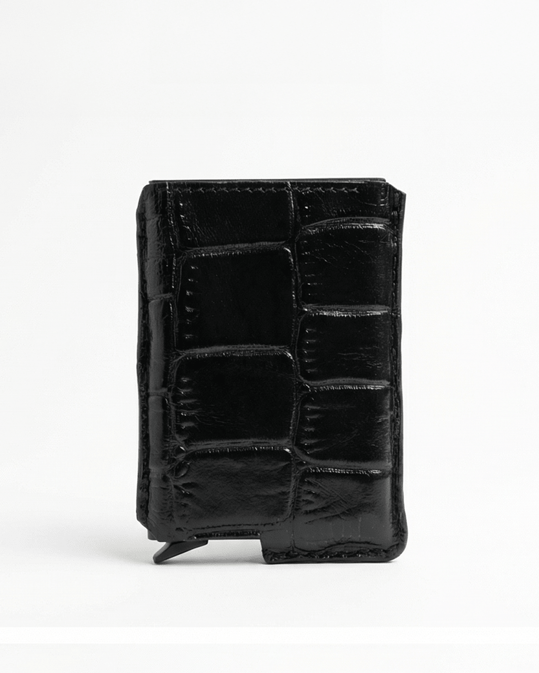 Croco Noir Core 01 Card Holder Side Slider Mechanism, RFID/NFC Blocking - Orimal