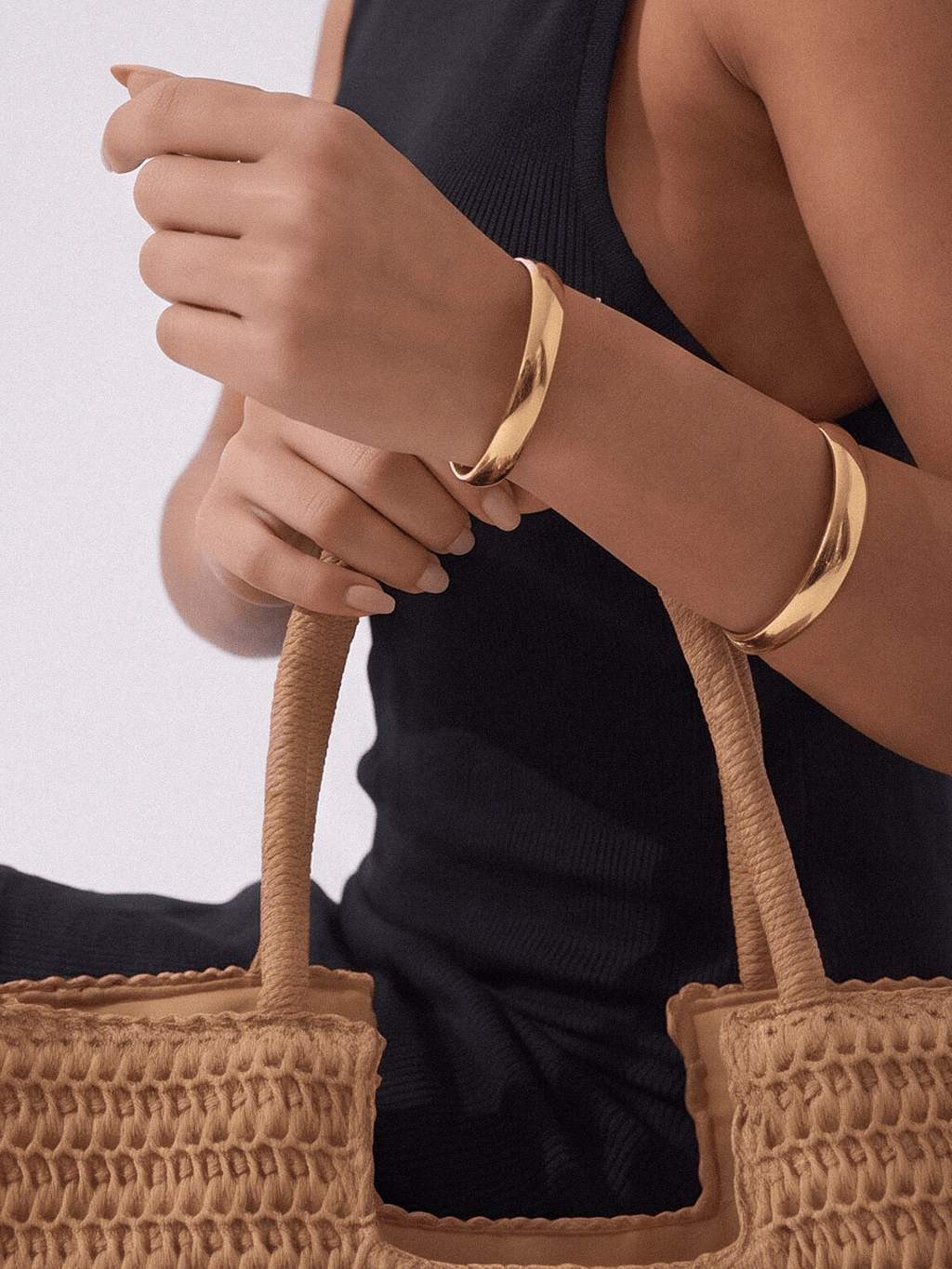 Maréa Straw Shoulder beach Tote bag - Orimal