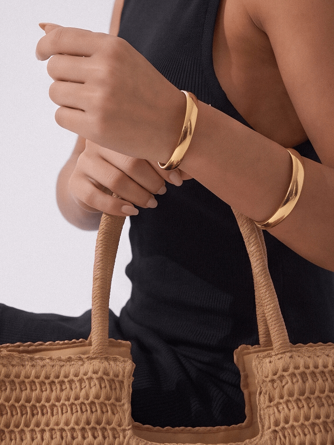 Maréa Straw Shoulder beach Tote bag - Orimal