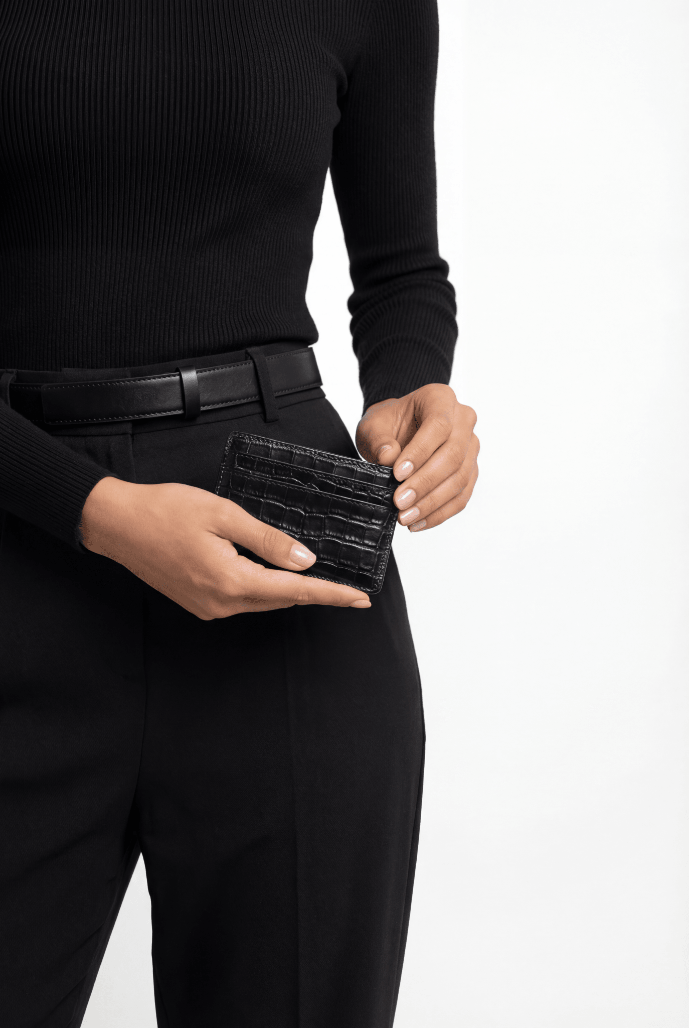 Croco Noir Core 01 - Card Holder - Orimal