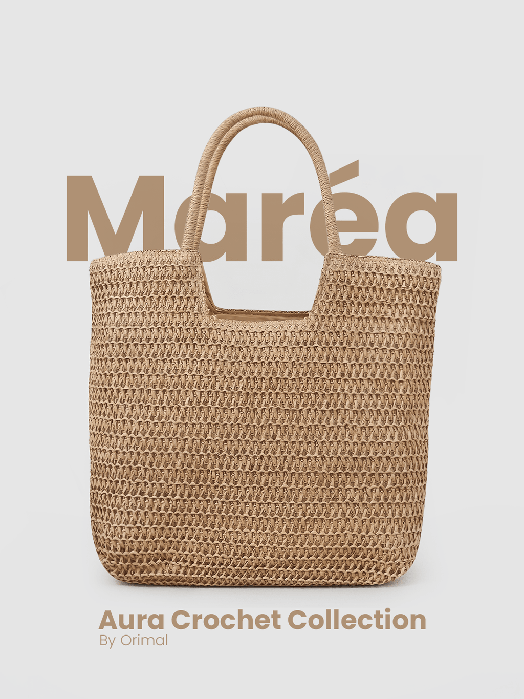 Maréa Straw Shoulder beach Tote bag - Orimal