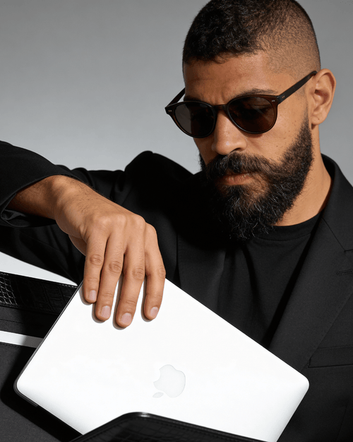 Croco Noir Core 01 laptop sleeve - Orimal